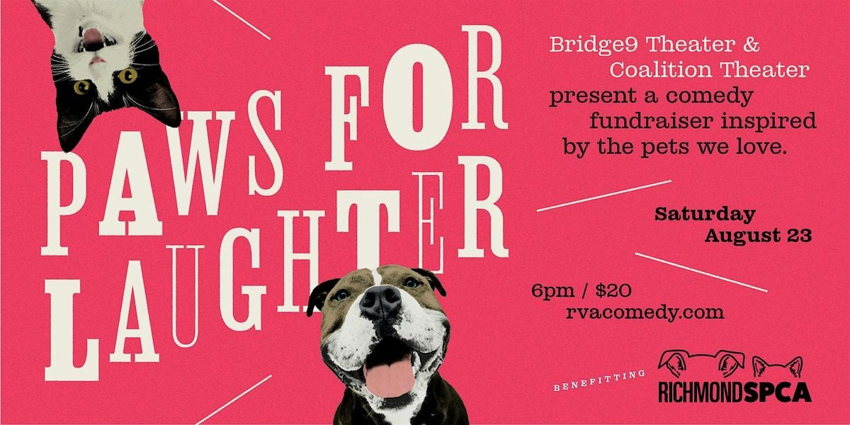Paws For Laughter, 23 August | Event in Richmond | AllEvents