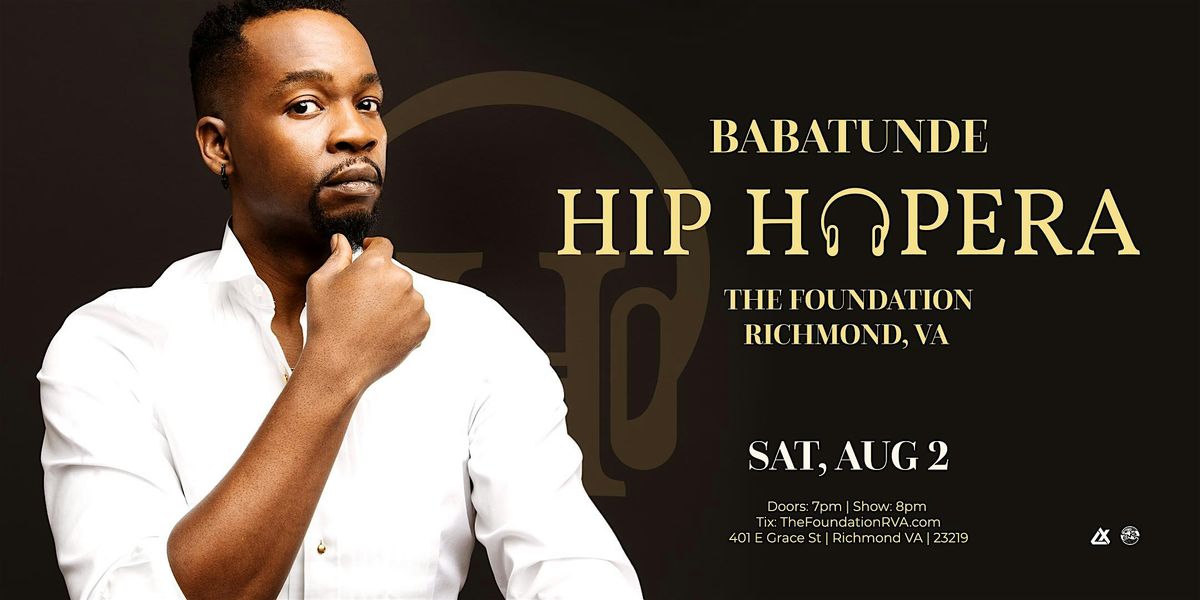 Hip Hopera:  Babatunde Akinboboye, 2 August | Event in Richmond | AllEvents