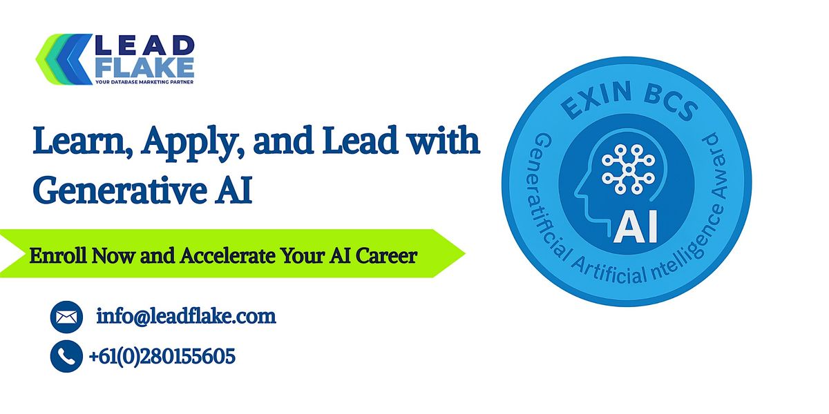 EXIN BCS Generative Artificial Intelligence Award Training in Dunedin | Event in Dunedin | AllEvents