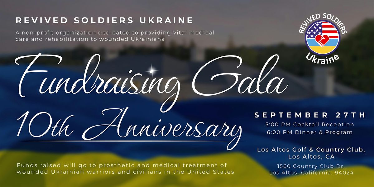 10-Year Anniversary Fundraising Gala, 27 September | Event in Los Altos | AllEvents