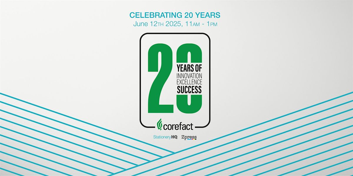 StationeryHQ Joins the Corefact 20th Anniversary Celebration!, 12 June | Event in San Leandro | AllEvents
