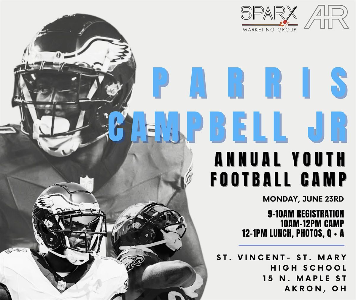 Parris Campbell Jr. Annual Youth Football Camp, 20 June | Event in Akron | AllEvents