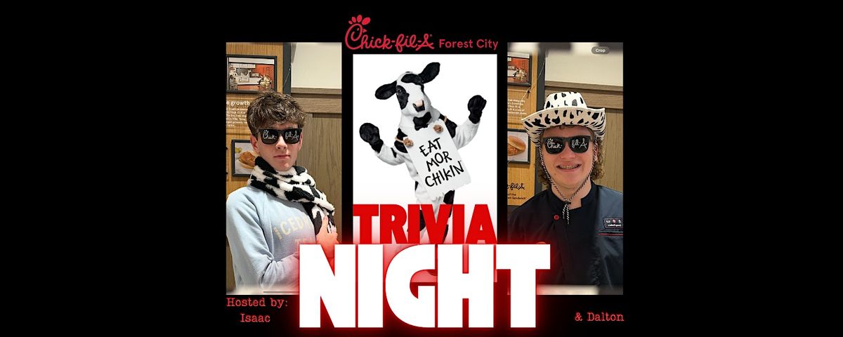 Trivia Night at Chick-fil-A Forest City, 30 September | Event in Forest City | AllEvents