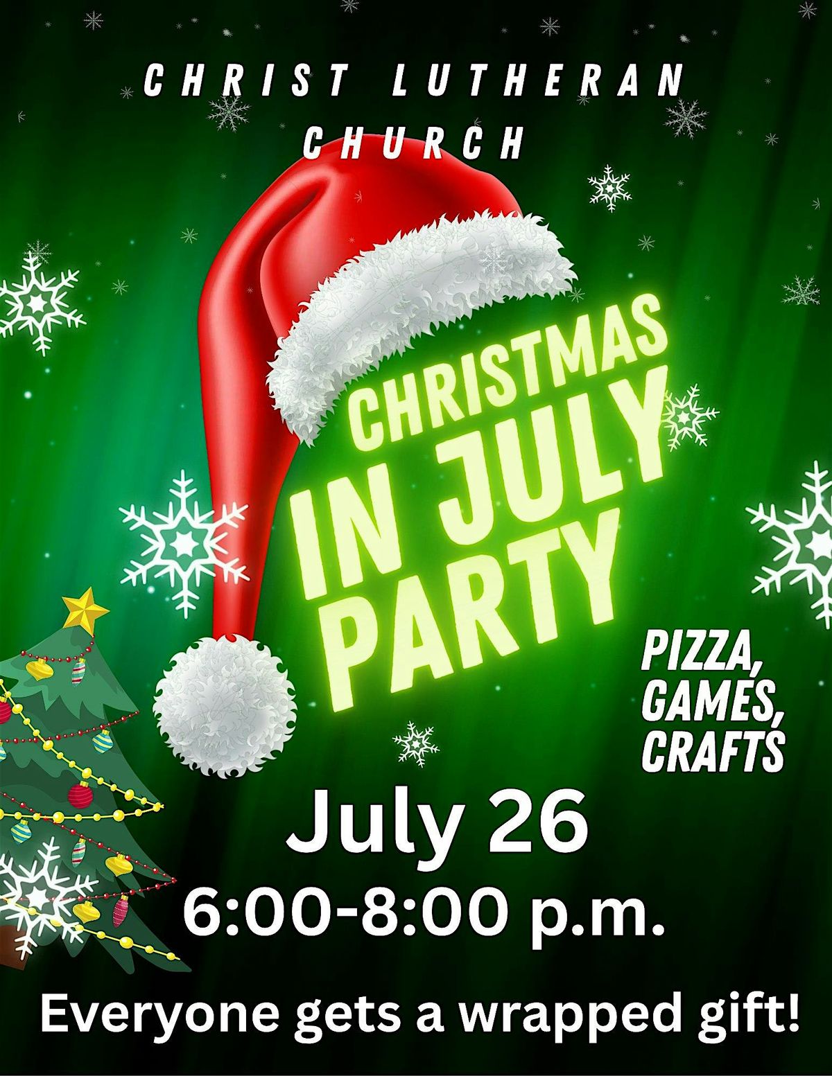Christmas in July Party, 26 July | Event in Summerfield | AllEvents