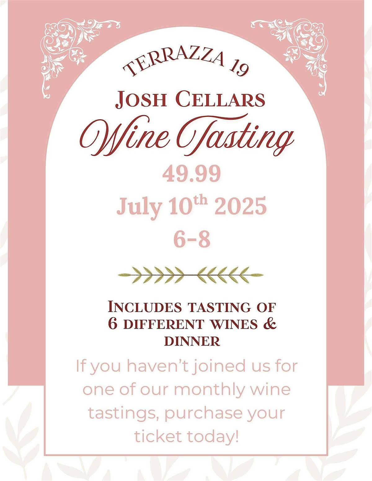 Josh Cellars Wine Tasting, 10 July | Event in Myrtle Beach | AllEvents