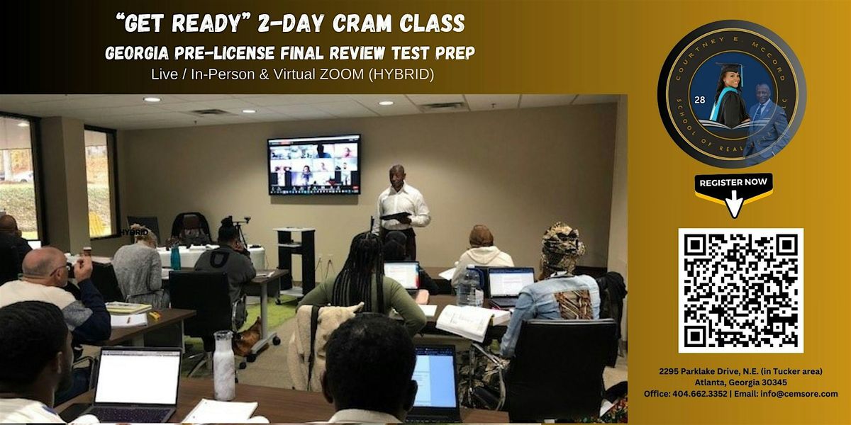 "GET READY" 2 - DAY POWER - PACKED CRAM COURSE (Friday & Saturday), 23 May | Event in Atlanta