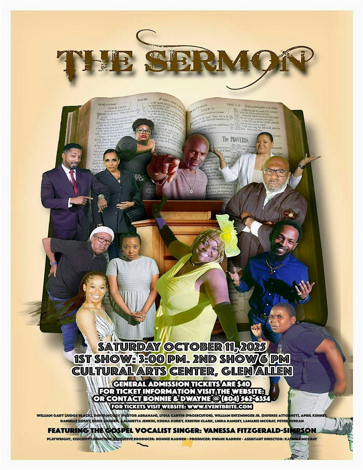 THE SERMON, 11 October | Event in Glen Allen | AllEvents