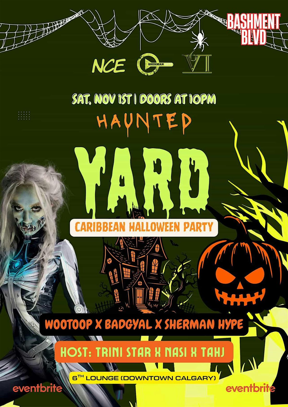 Bashment Blvd: Haunted Yard, 1 November | Event in Calgary | AllEvents