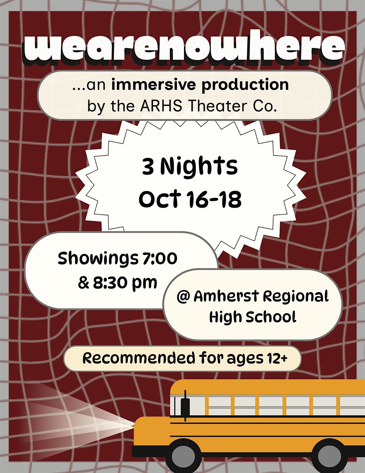 wearenowhere - an original immersive production, 16 October | Event in Amherst | AllEvents
