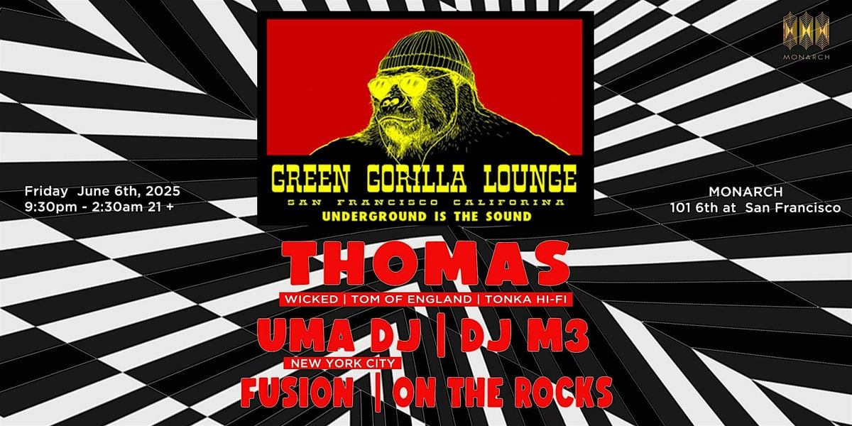 Thomas (Wicked) | UMA DJ (NYC) | DJ M3 | Fusion | On The Rocks, 6 June | Event in San Francisco | AllEvents