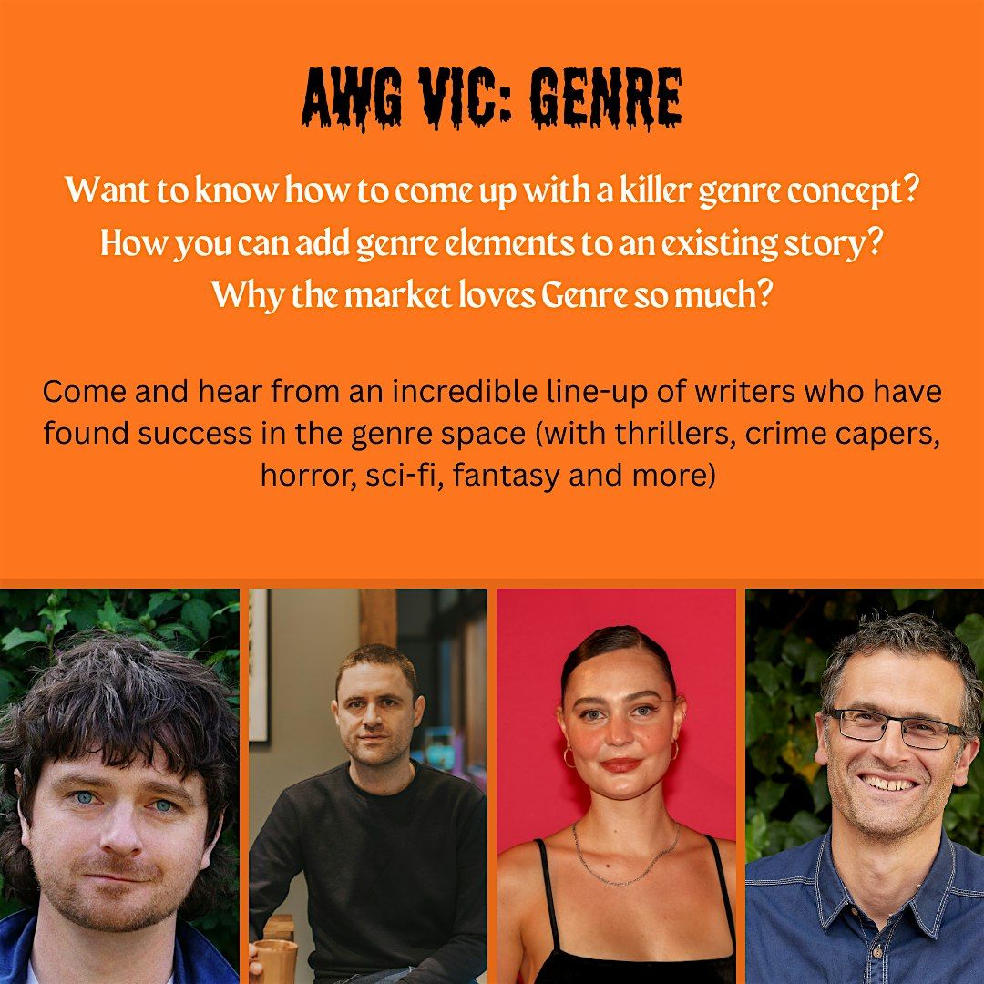 AWG VIC: Genre Writing (How to deliver tropes with your own spin), 23 October | Event in Carlton | AllEvents