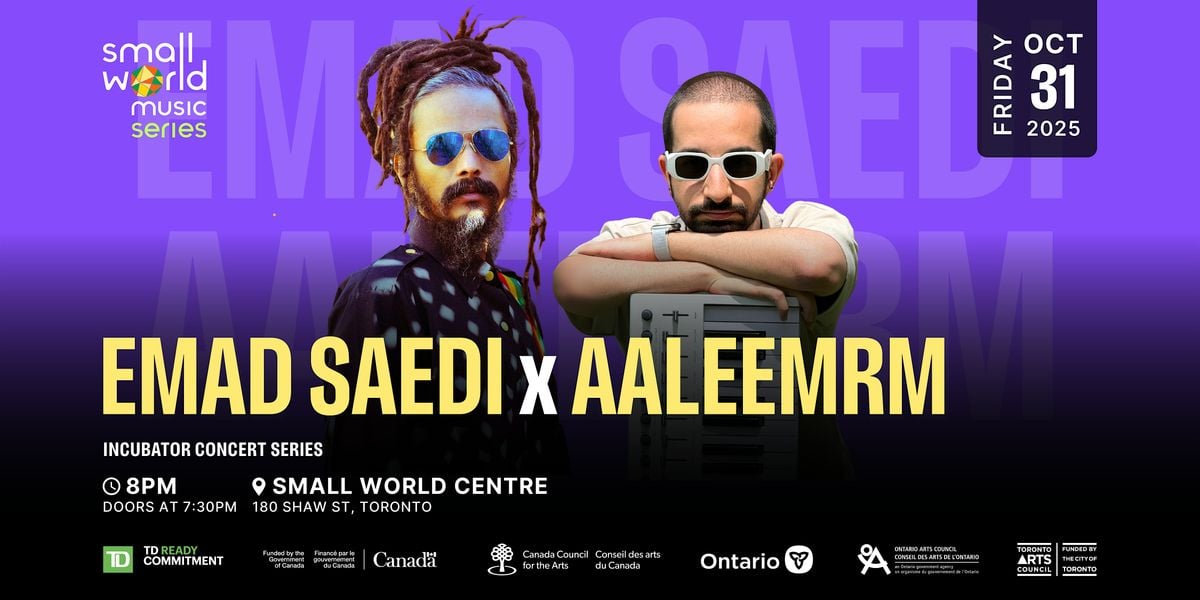 Emad Saedi x AaleemRM, 31 October | Event in Toronto | AllEvents
