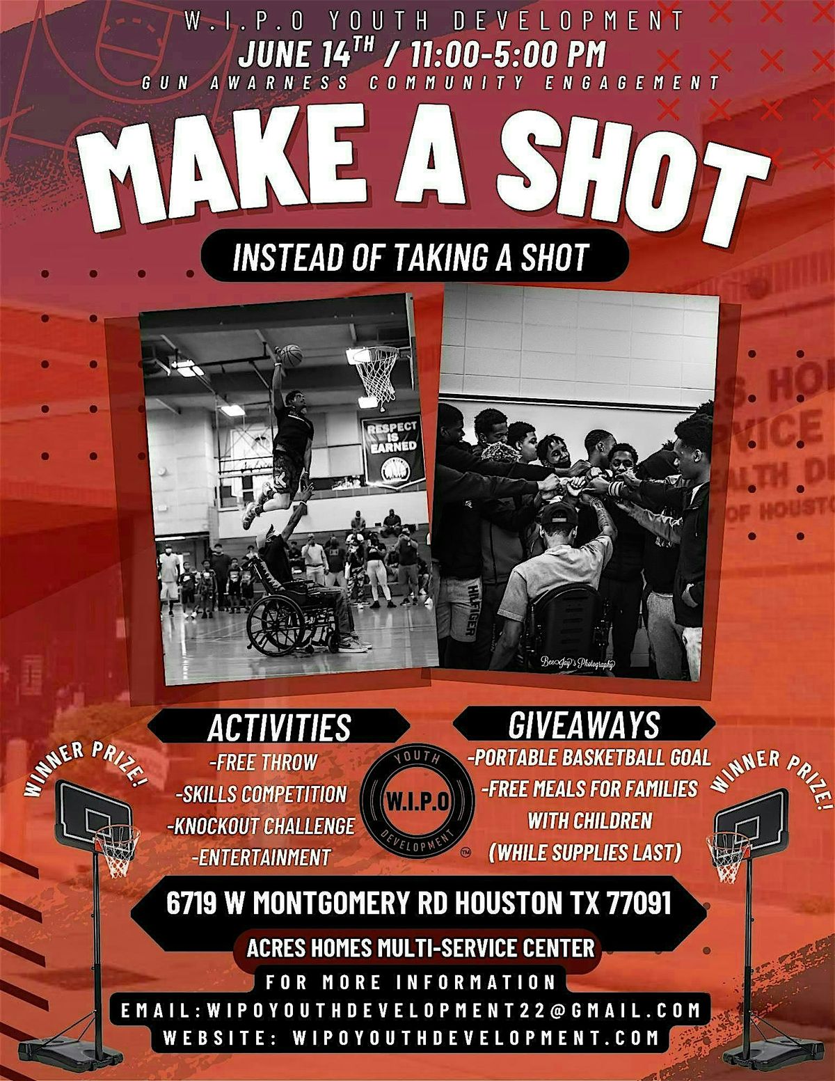 Gun Violence Community Engagement: Make a Shot instead of Taking Shots, 14 June | Event in Houston | AllEvents