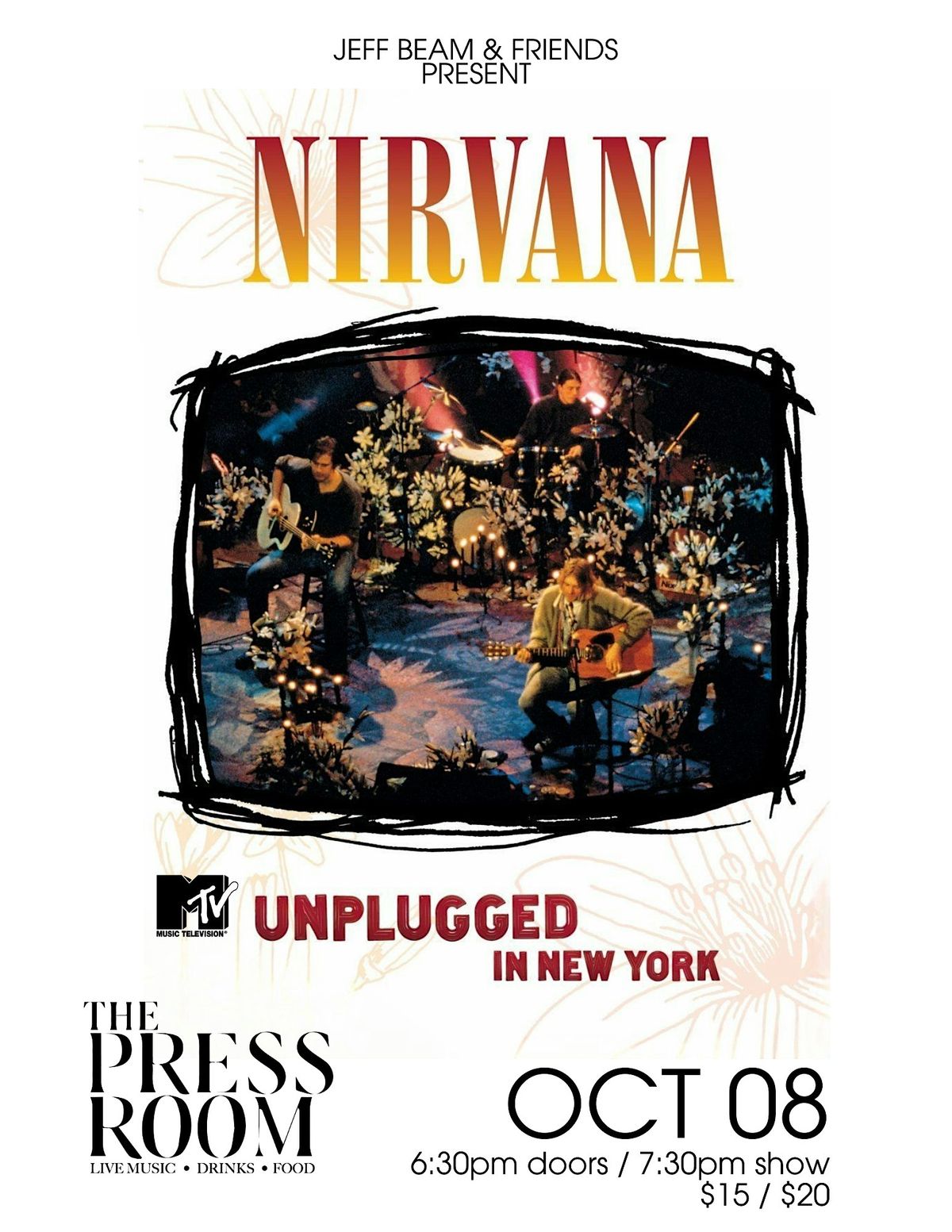 Nirvana Unplugged In New York: Presented by Jeff Beam & Friends, 8 October | Event in Portsmouth | AllEvents