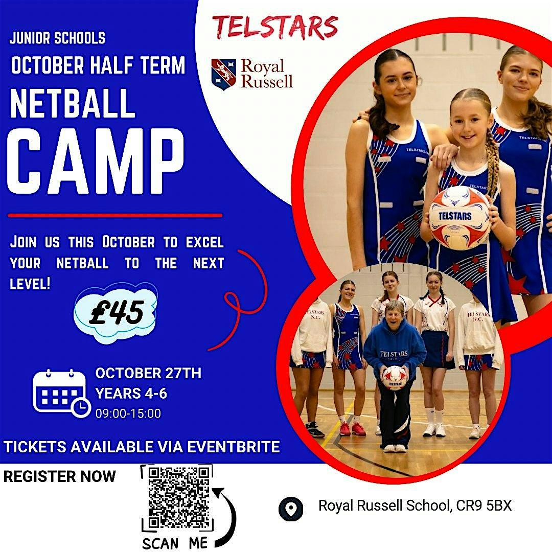 Netball Camp: Years 4-6, 27 October | Event in Croydon | AllEvents