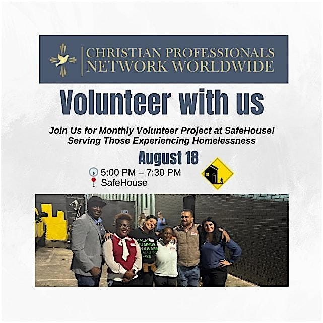 August Christian Professionals Network Volunteer With Us, 18 August | Event in Atlanta | AllEvents