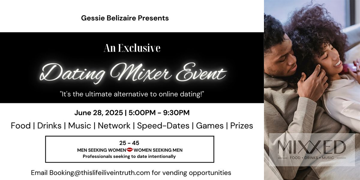 In-Person Event:  Mixer & Speed Dating Event for Singles in DC (25-45), 28 June | Event in Washington