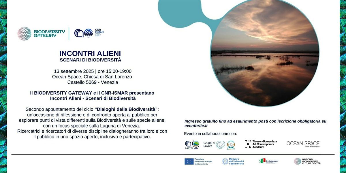 Incontri Alieni. Scenari di Biodiversità., 13 September | Event in Venezia | AllEvents