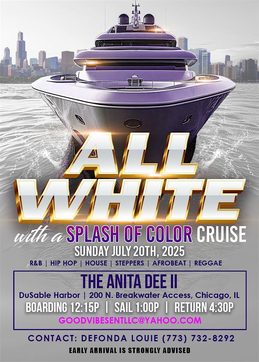 All White With A Splash of Color Yacht Party, 20 July | Event in Chicago | AllEvents