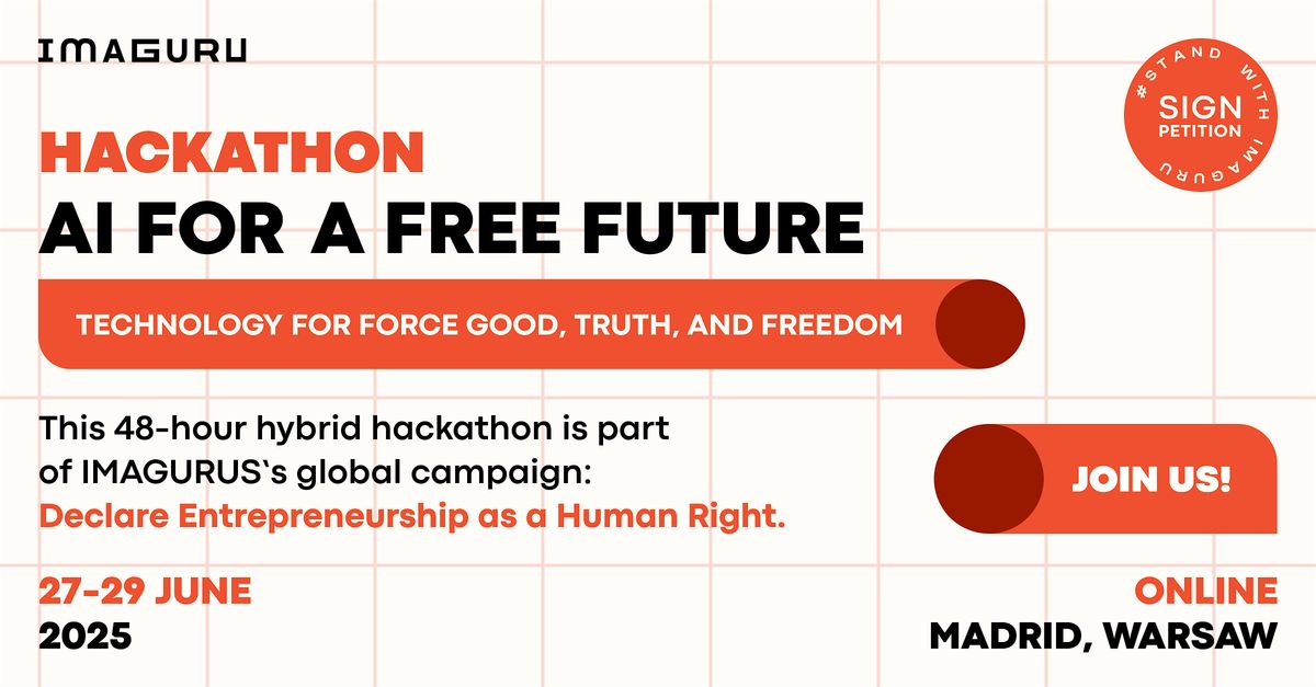 AI FOR A FREE FUTURE. Hackathon, 27 June | Event in Warszawa | AllEvents