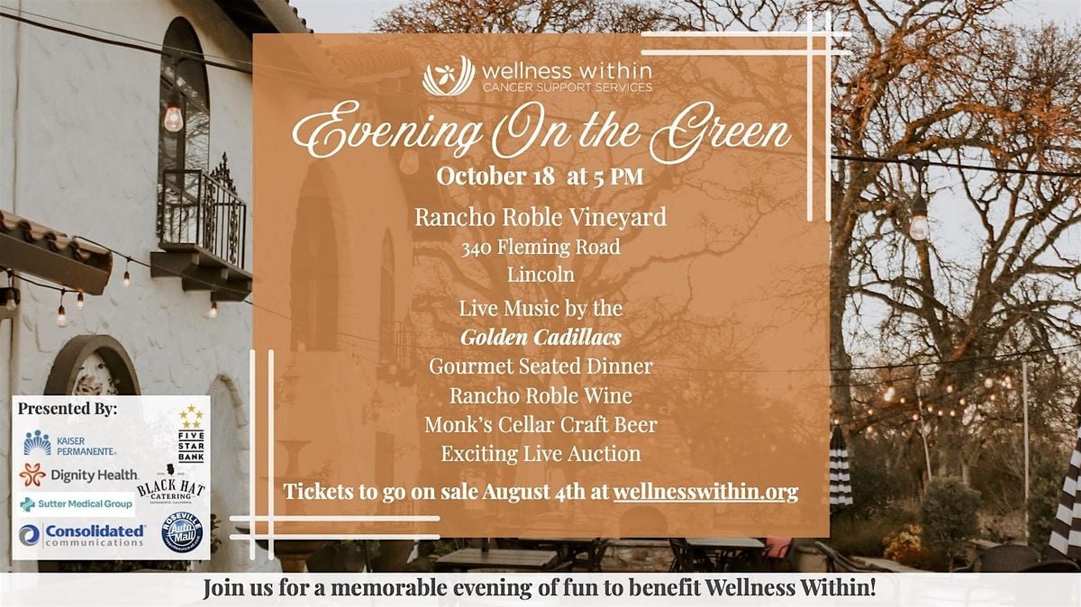 Evening on the Green Fundraising Event Featuring Golden Cadillacs, 18 October | Event in Lincoln | AllEvents