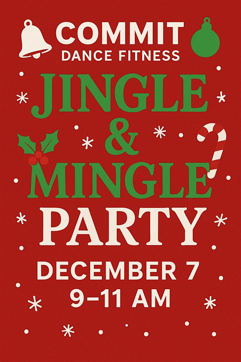 COMMIT Dance Fitness: Jingle & Mingle Fitness Party, 7 December | Event in Oak Brook | AllEvents
