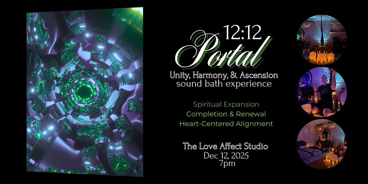 12:12 Portal Unity, Harmony, & Ascension Sound Bath Experience, 12 December | Event in Dallas | AllEvents