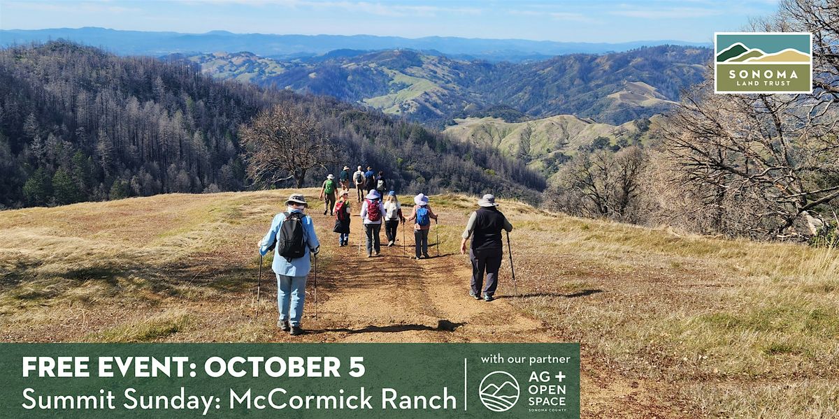 Summit Sunday: McCormick Ranch 10-5-25 | Event in Santa Rosa | AllEvents