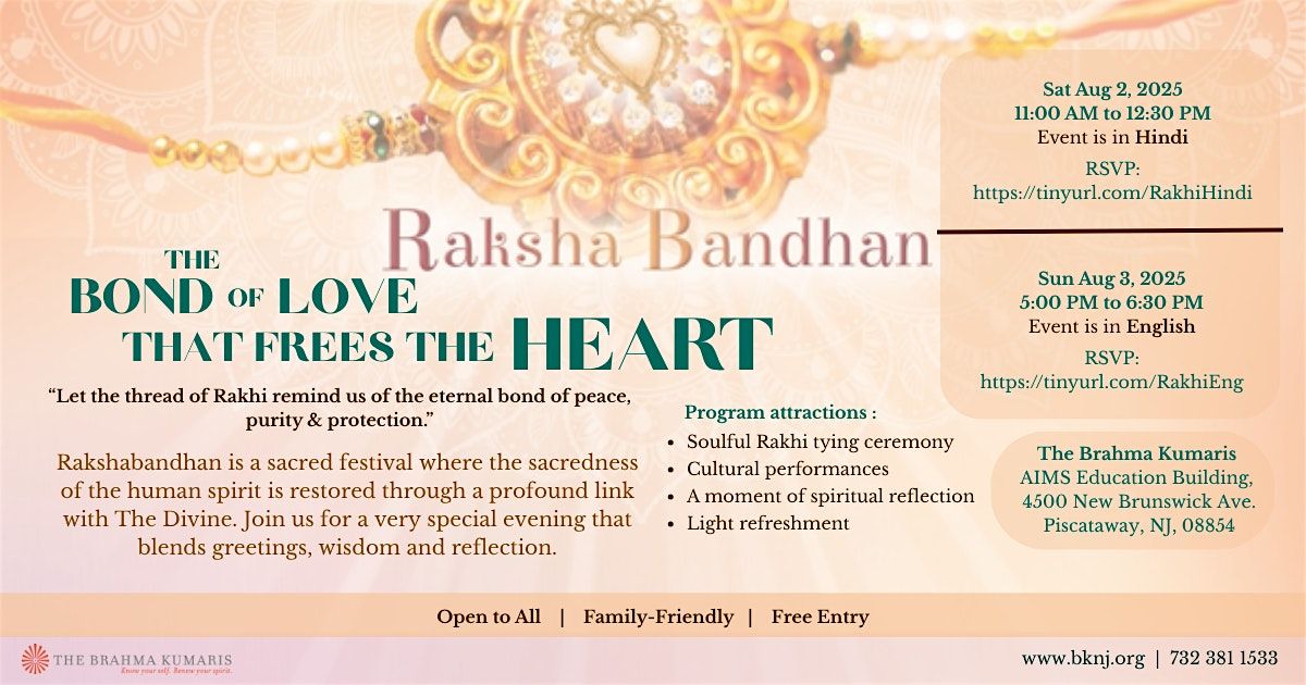 Raksha Bandhan, 3 August | Event in Piscataway | AllEvents