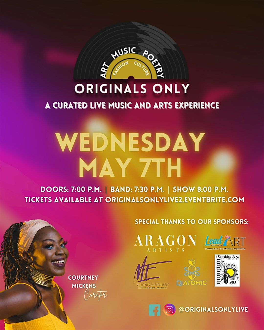 Originals Only Live II | A Curated Live Music and Arts Experience, 7 May | Event in Hollywood | AllEvents