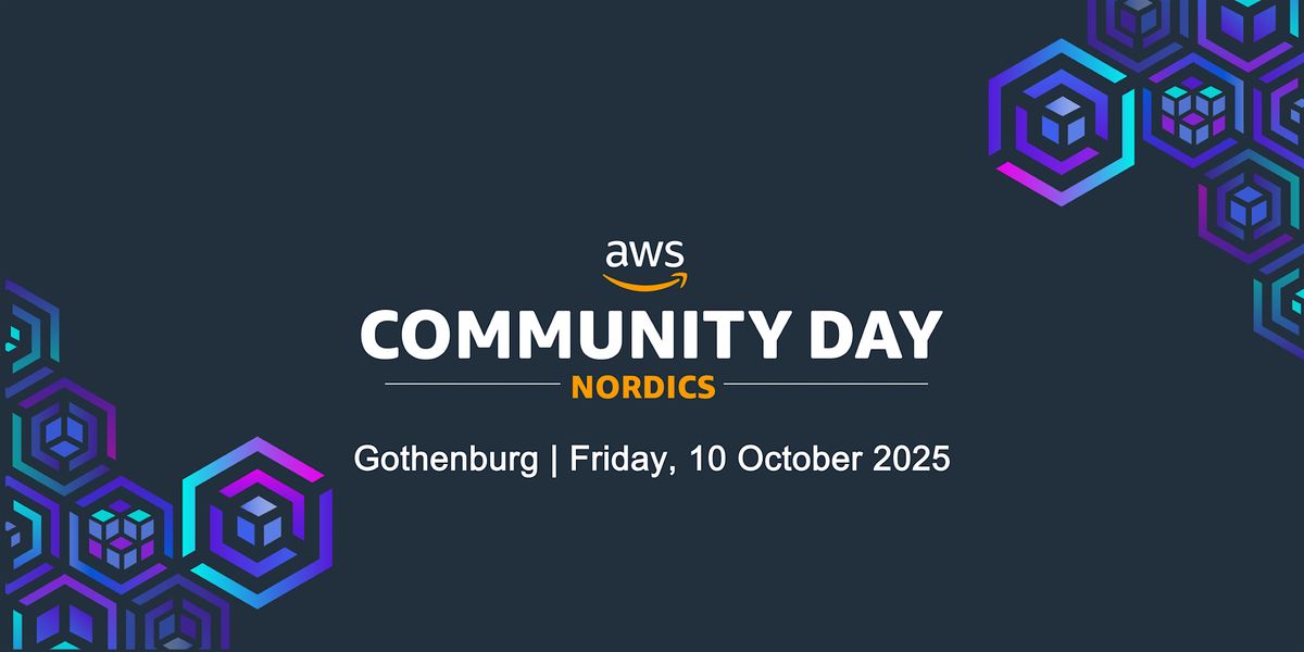 AWS Community Day Nordics - October 10,  2025 @ Göteborg, Sweden | Event in Lundbyvassen | AllEvents