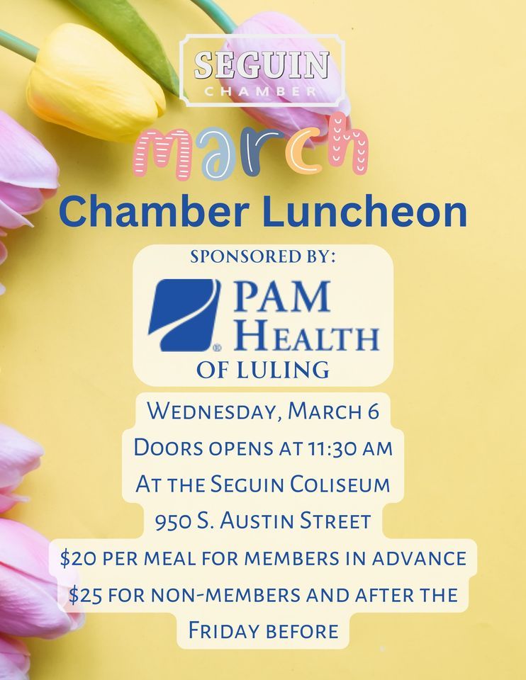 Chamber Luncheon sponsored by PAM Health Specialty and Rehabilitation