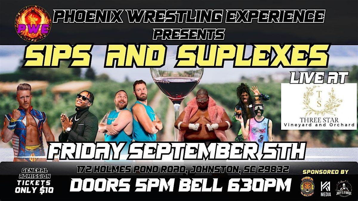 SIPS & SUPLEXES, 5 September | Event in Johnston | AllEvents