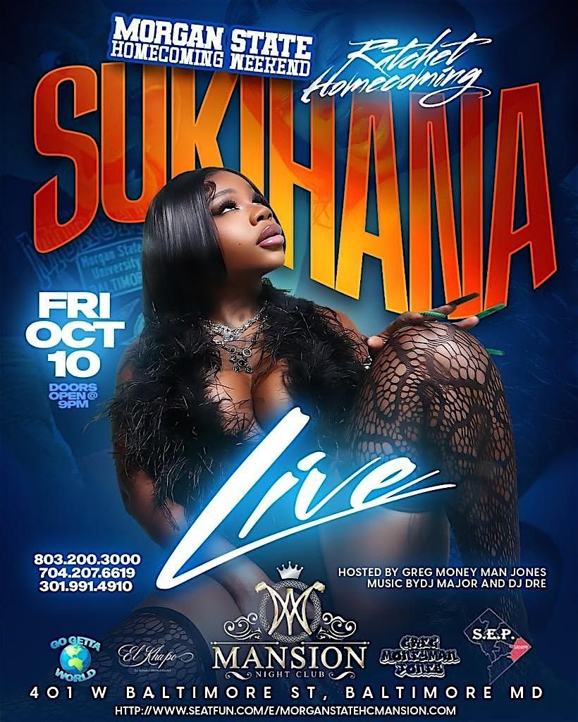 MSU Ratchet party with Sukihana and CZbabyy, 10 October | Event in Baltimore | AllEvents