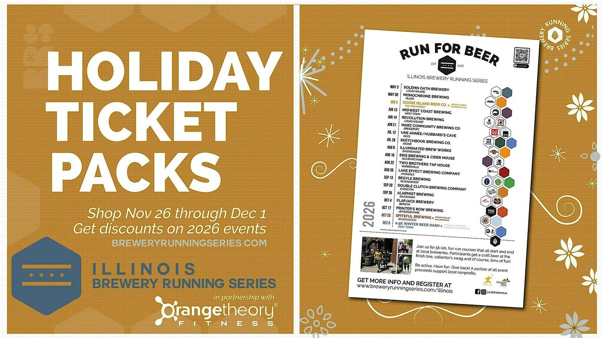 IL Brewery Running Series SIX PACK of Events  + EXTRA  Orange Theory Pack | Event in La Grange Park | AllEvents