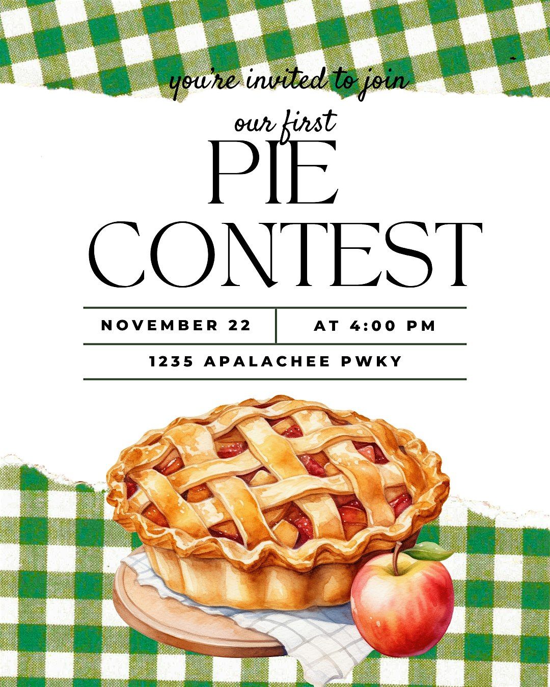 Pie Contest, 22 November | Event in Tallahassee | AllEvents