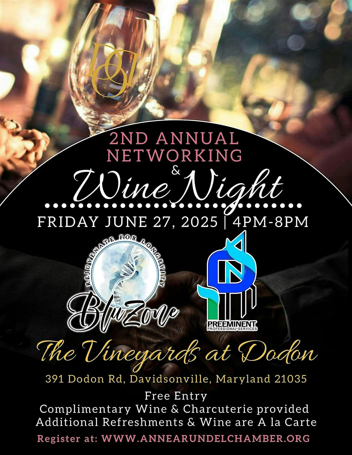 2nd Annual Networking & Wine Night, 27 June | Event in Davidsonville | AllEvents