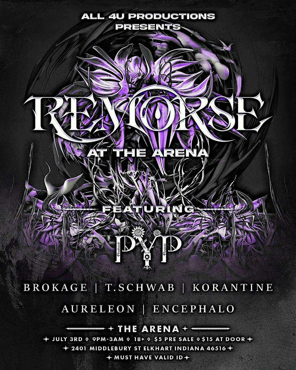 REMORSE at The Arena, 3 July | Event in Elkhart | AllEvents