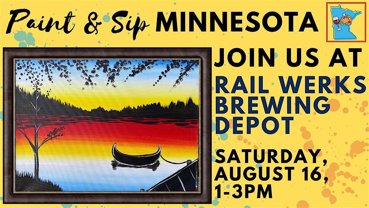 August 16 Paint & Sip at Rail Werks Brewing Depot, 16 August | Event in Columbia Heights | AllEvents