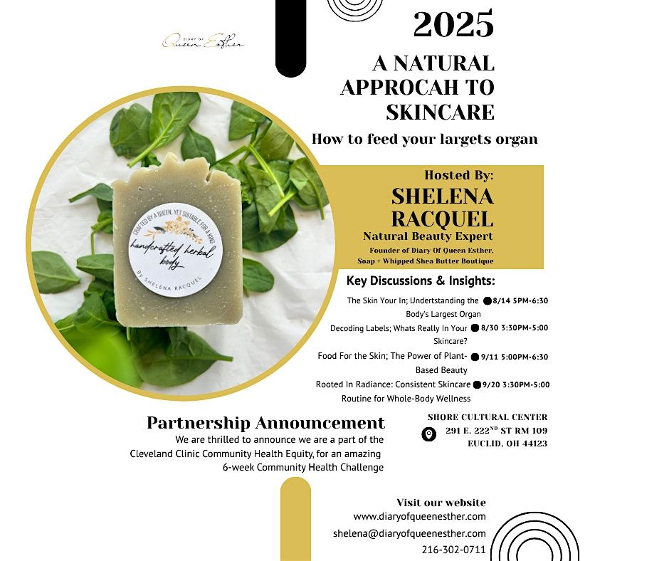 All Natural Approach To Skincare, 14 August | Event in Euclid | AllEvents