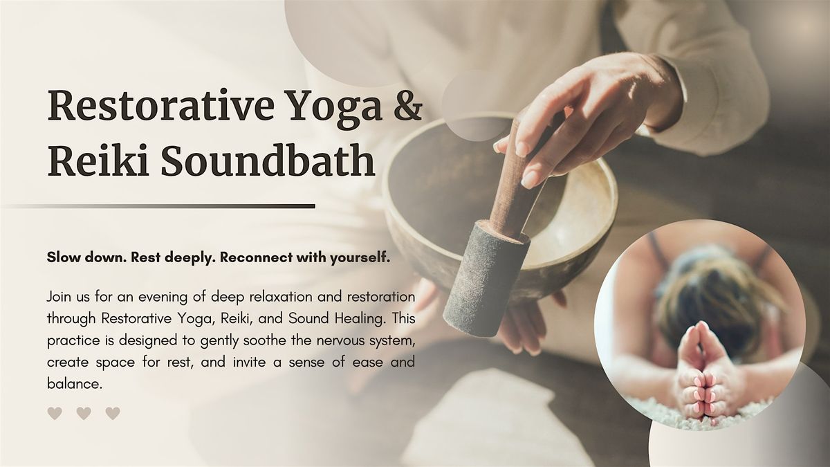 Deep Rest: Restorative Yoga and Reiki Sound Bath, 13 June | Event in Fayetteville | AllEvents