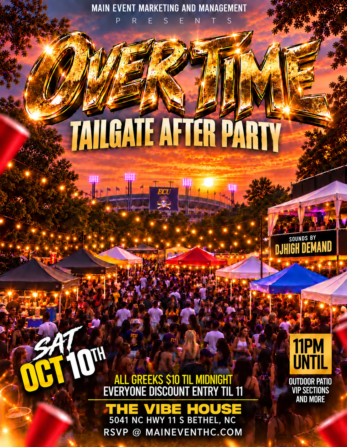 OVER TIME: AFTER THE TAILGATE, THE VIBE HOUSE, Bethel, 10 October to 11 ...