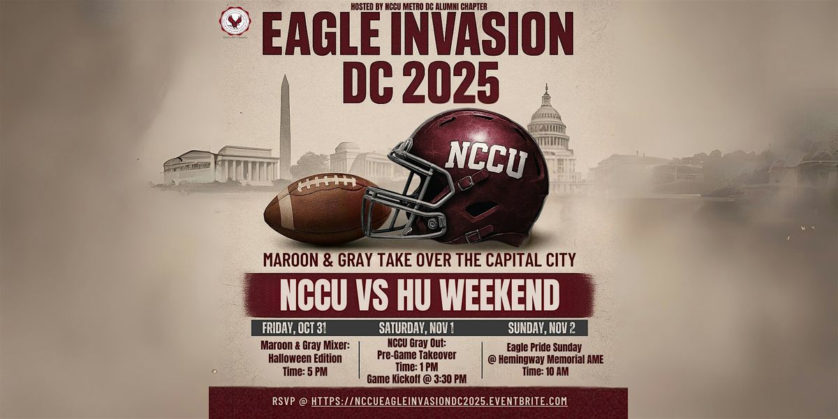 The Eagle Invasion: DC 2025, 31 October | Event in Washington | AllEvents