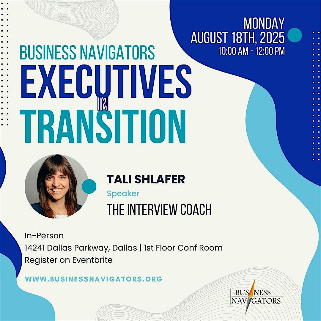September 15th Executives in Transition, 15 September | Event in Dallas | AllEvents