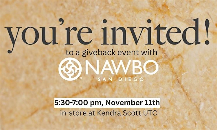 NAWBO Give Back Event at Kendra Scott, 11 November | Event in San Diego | AllEvents