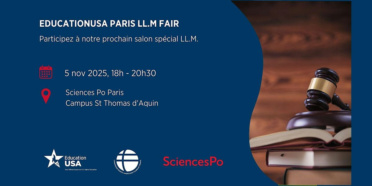 EducationUSA Paris LL.M. Fair 2025, 5 November | Event in Paris | AllEvents