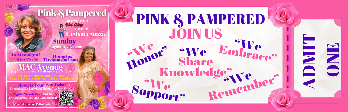 PINK & PAMPERED, 31 August | Event in Chattanooga | AllEvents
