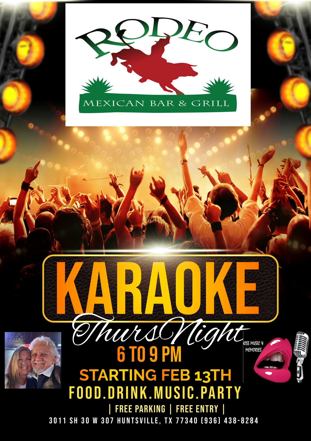 RODEO MEXICAN GRILL KARAOKE WITH THE KISS KREWE | Event in Huntsville | AllEvents