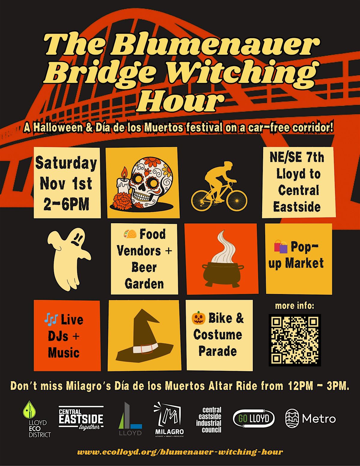 The Blumenauer Bridge Witching Hour Celebration, 1 November | Event in Portland | AllEvents