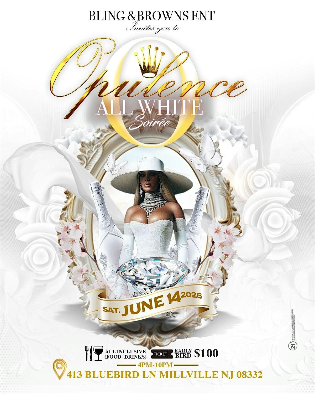 Opulence  All White Soiree, 14 June | Event in Millville | AllEvents